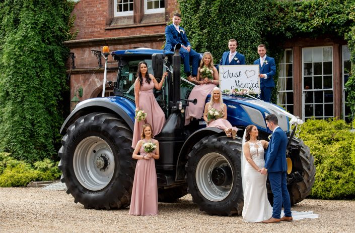 Wedding Photography on Tractor