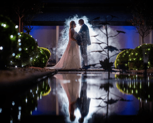 direct flash wedding photography